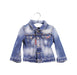 A Blue Lightweight Jackets from DSquared2 in size 6-12M for girl. (Front View)