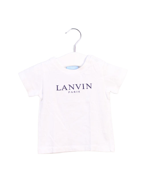 A White Short Sleeve T Shirts from Lanvin Petite in size 3-6M for girl. (Front View)
