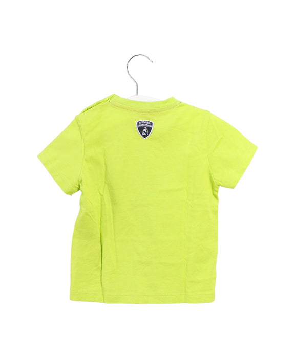 A Green Short Sleeve T Shirts from Automobili Lamborghini in size 6-12M for boy. (Back View)