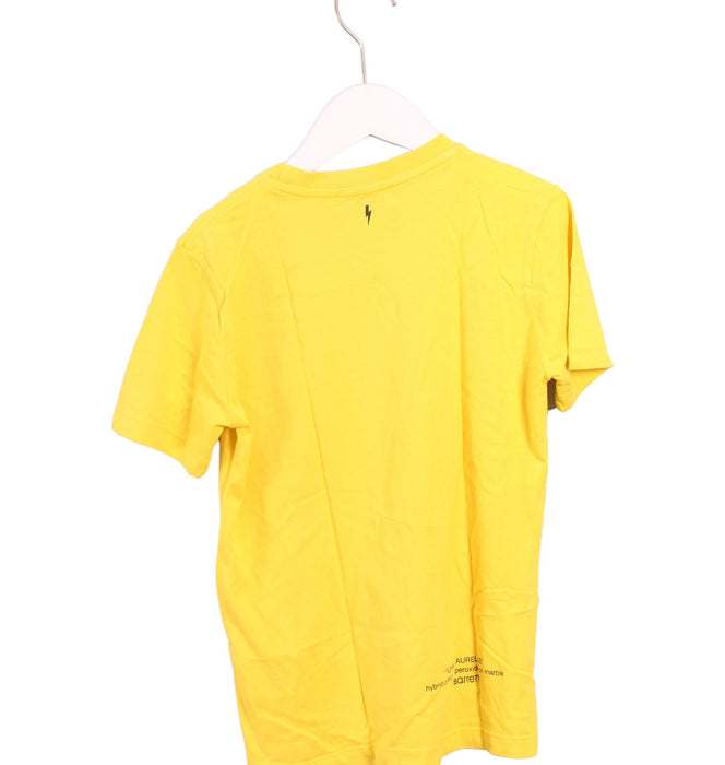 A Yellow Short Sleeve T Shirts from Neil Barrett Kids in size 8Y for boy. (Back View)