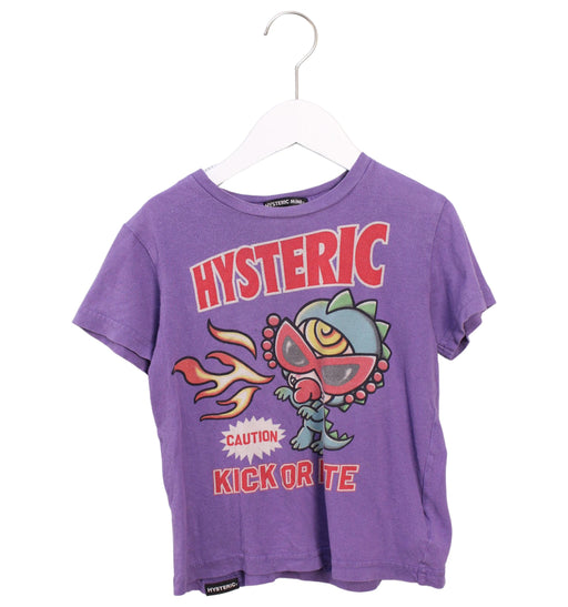 A Purple Short Sleeve T Shirts from Hysteric Mini in size 4T for boy. (Front View)