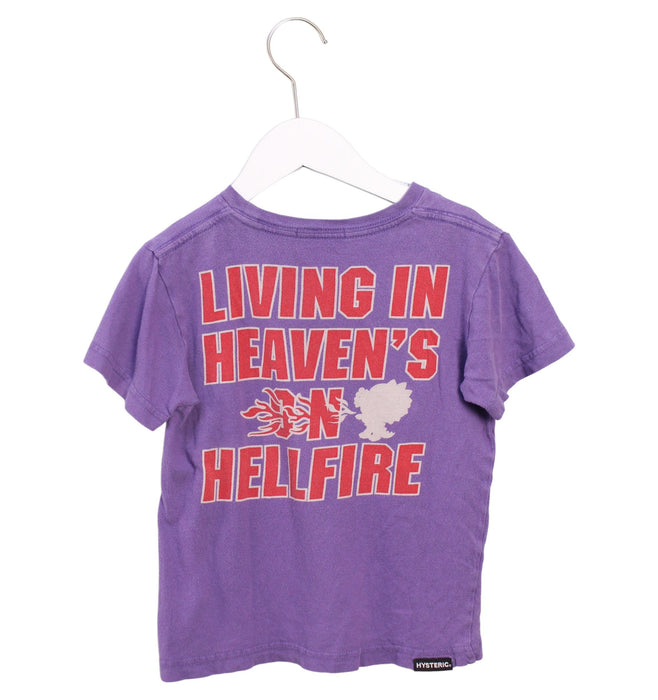 A Purple Short Sleeve T Shirts from Hysteric Mini in size 4T for boy. (Back View)