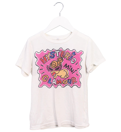 A White Short Sleeve T Shirts from Hysteric Mini in size 5T for girl. (Front View)