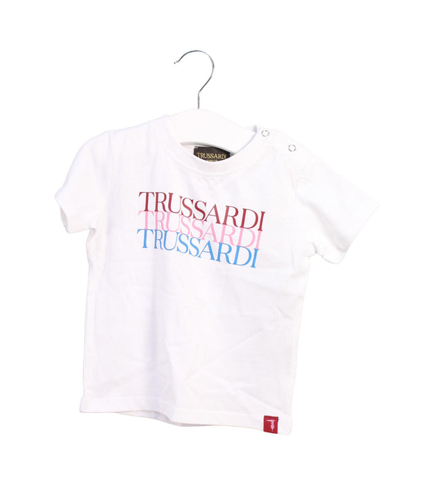 A White Short Sleeve T Shirts from Trussardi in size 12-18M for girl. (Front View)