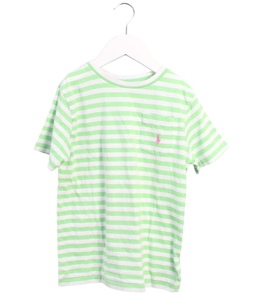 A Green Short Sleeve T Shirts from Polo Ralph Lauren in size 6T for boy. (Front View)