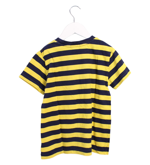 A Yellow Short Sleeve T Shirts from Polo Ralph Lauren in size 7Y for girl. (Back View)
