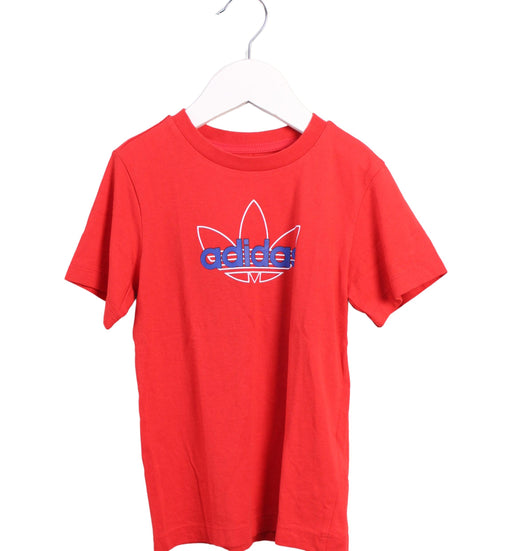 A Red Short Sleeve T Shirts from Adidas in size 2T for neutral. (Front View)