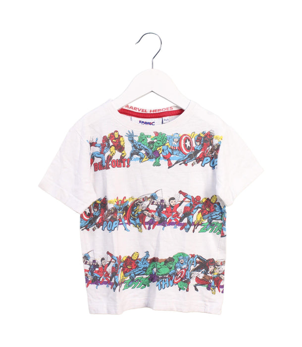 A White Short Sleeve T Shirts from Fabric Flavours in size 3T for boy. (Front View)