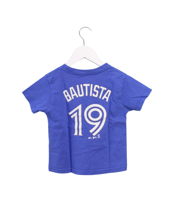 A Blue Short Sleeve T Shirts from Majestic in size 4T for boy. (Back View)