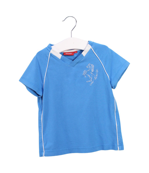 A Blue Short Sleeve T Shirts from Ferrari in size 12-18M for boy. (Front View)
