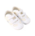 A White Sneakers from WiNK in size 7Y for girl. (Front View)