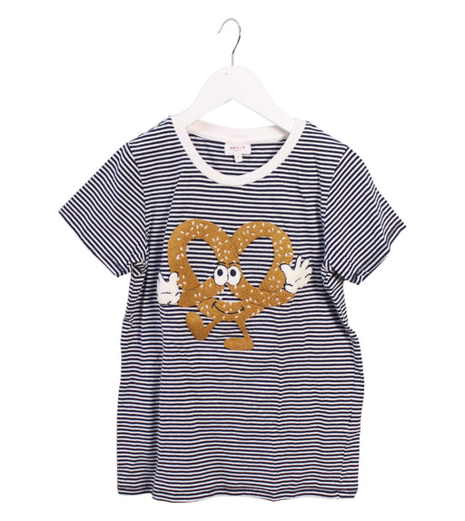 A Navy Short Sleeve T Shirts from Seed in size 9Y for boy. (Front View)