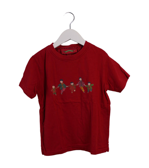 A Red Short Sleeve T Shirts from Shanghai Tang in size 6T for boy. (Front View)