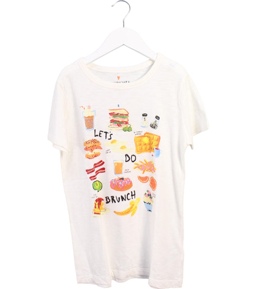 A White Short Sleeve T Shirts from Crewcuts in size 10Y for girl. (Front View)