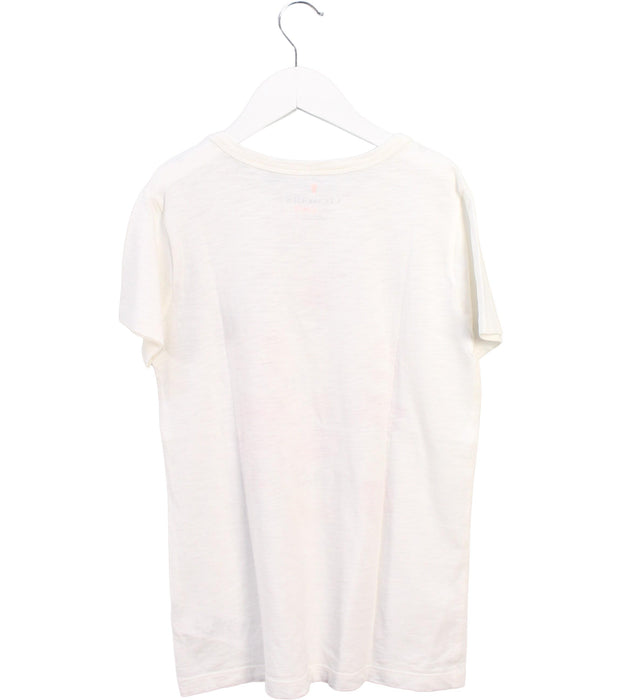 A White Short Sleeve T Shirts from Crewcuts in size 10Y for girl. (Back View)