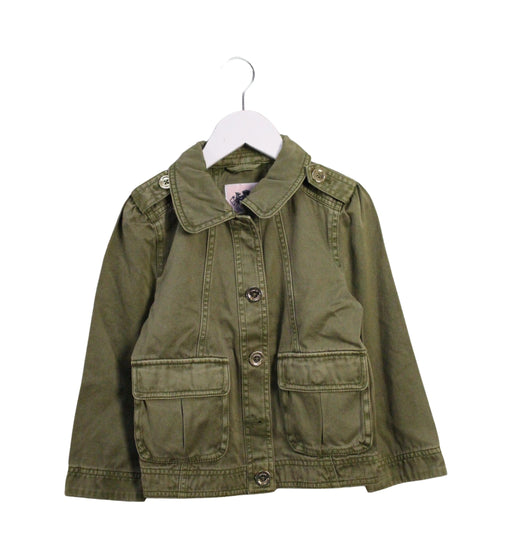 A Green Lightweight Jackets from Juicy Couture in size 8Y for girl. (Front View)