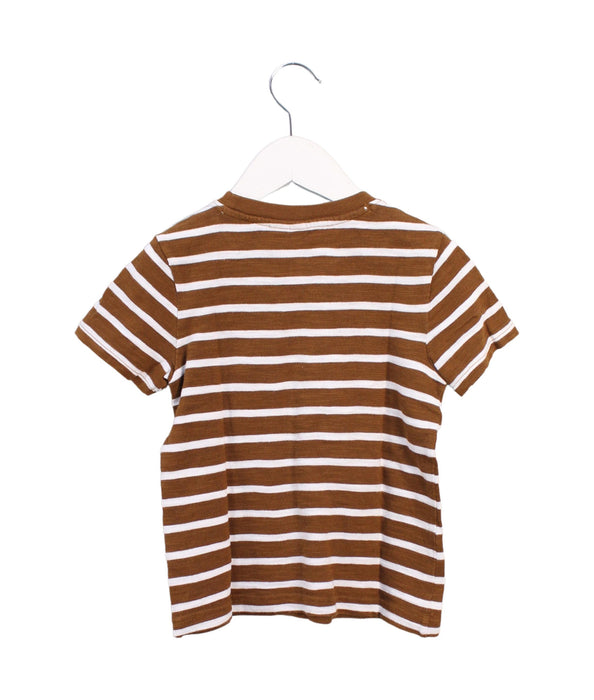 A Brown Short Sleeve T Shirts from Janie & Jack in size 3T for boy. (Back View)