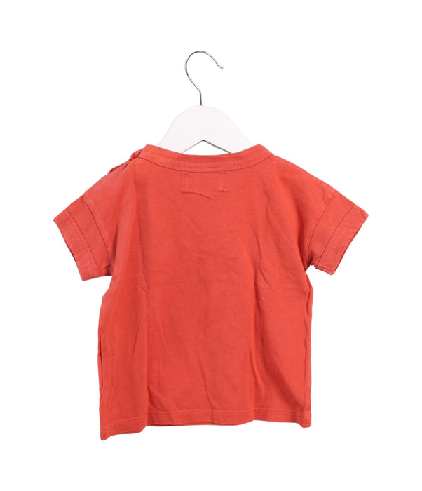 A Orange Short Sleeve T Shirts from Bobo Choses in size 6-12M for boy. (Back View)