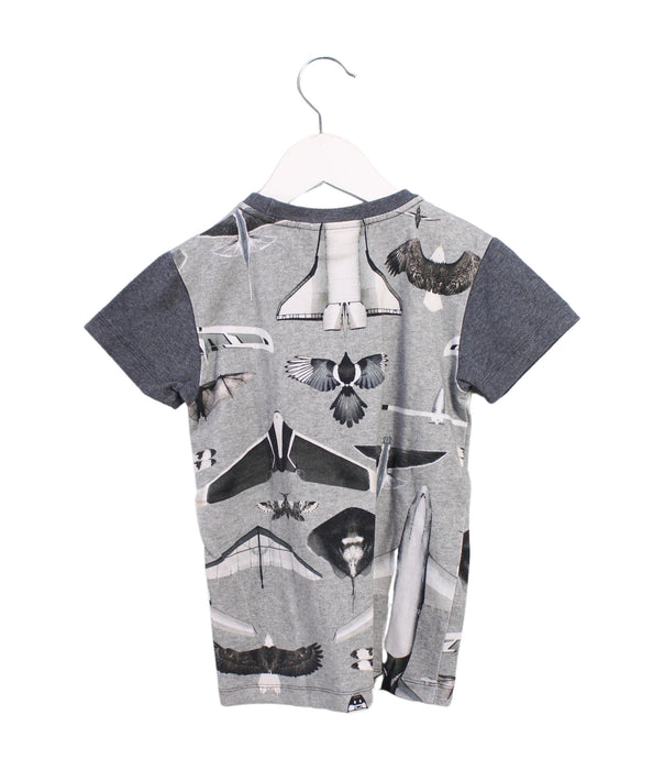 A Grey Short Sleeve T Shirts from Molo in size 4T for boy. (Back View)