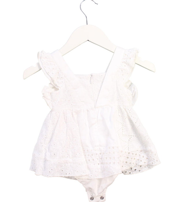 A White Sleeveless Bodysuits from Nicholas & Bears in size 6-12M for girl. (Back View)
