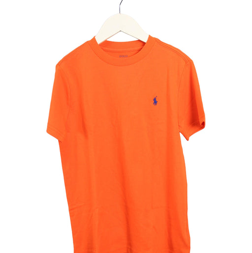 A Orange Short Sleeve T Shirts from Polo Ralph Lauren in size 7Y for boy. (Front View)