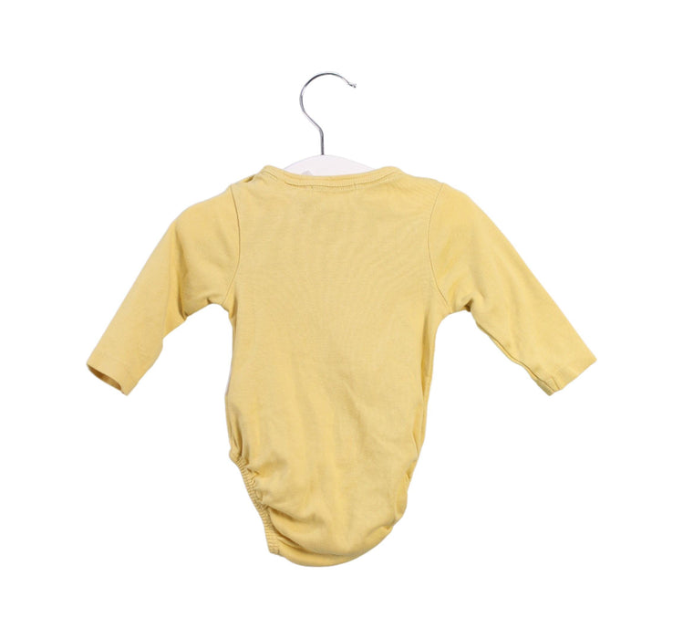 A Yellow Long Sleeve Bodysuits from Purebaby in size 0-3M for neutral. (Back View)
