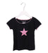 A Black Short Sleeve T Shirts from Agnes b. in size 4T for girl. (Front View)