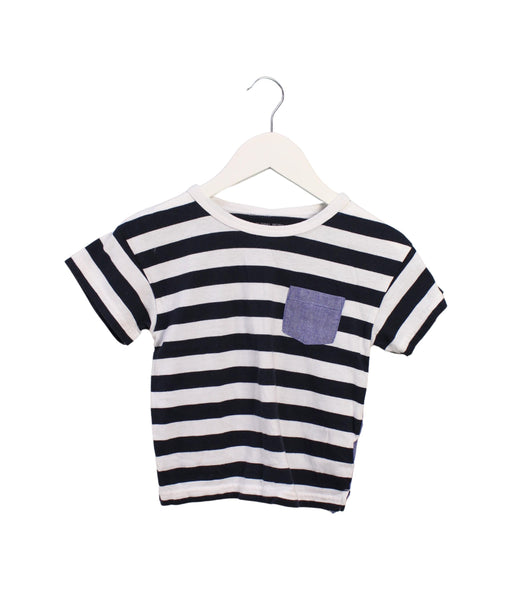 A Navy Short Sleeve T Shirts from Global  Work in size 5T for boy. (Front View)