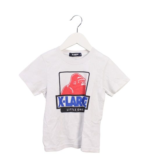A White Short Sleeve T Shirts from XLARGE Kids in size 4T for boy. (Front View)