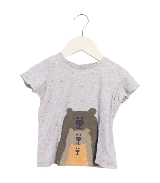 A Grey Short Sleeve T Shirts from Seed in size 18-24M for boy. (Front View)