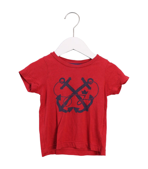 A Red Short Sleeve T Shirts from Jacadi in size 2T for boy. (Front View)