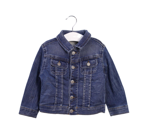A Blue Lightweight Jackets from Polo Ralph Lauren in size 2T for boy. (Front View)