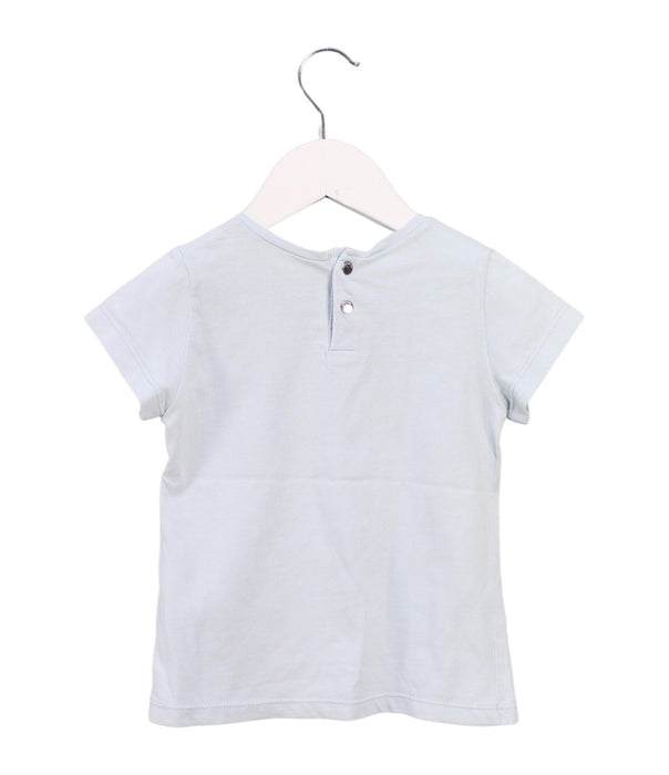 A White Short Sleeve T Shirts from Jacadi in size 4T for girl. (Back View)