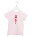 A Pink Short Sleeve T Shirts from Jacadi in size 4T for girl. (Front View)