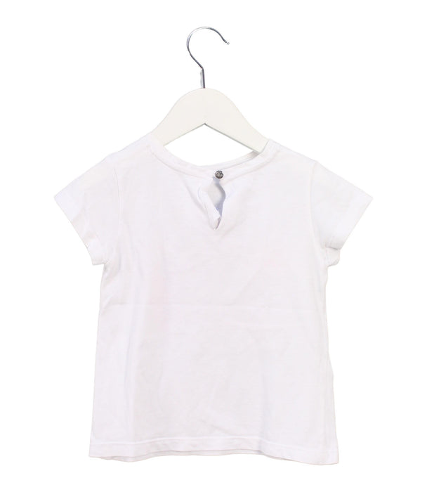 A White Short Sleeve T Shirts from Jacadi in size 4T for girl. (Back View)