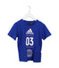 A Blue Short Sleeve T Shirts from Adidas in size 4T for boy. (Front View)