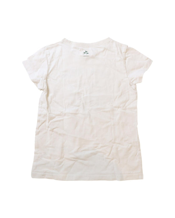 A Beige Short Sleeve T Shirts from Arsène et les pipelettes in size 2T for girl. (Back View)