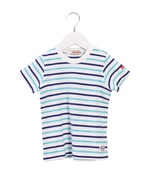 A Blue Short Sleeve T Shirts from Miki House in size 18-24M for boy. (Front View)