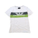 A White Short Sleeve T Shirts from Emporio Armani in size 10Y for boy. (Front View)