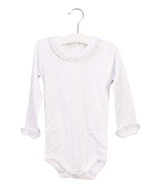 A White Long Sleeve Bodysuits from Babidu in size 18-24M for girl. (Front View)