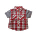 A Red Shirts from Chickeeduck in size 18-24M for boy. (Front View)