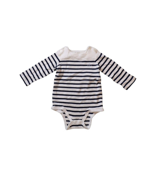 A Ivory Long Sleeve Bodysuits from Ralph Lauren in size 3-6M for girl. (Front View)