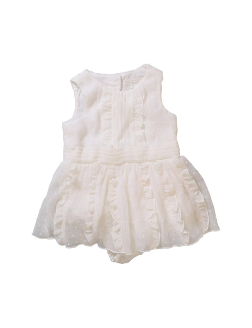 A Ivory Sleeveless Bodysuits from Nicholas & Bears in size 6-12M for girl. (Front View)