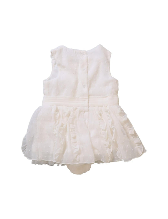 A Ivory Sleeveless Bodysuits from Nicholas & Bears in size 6-12M for girl. (Back View)