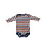 A Multicolour Long Sleeve Bodysuits from KicKee Pants in size 0-3M for boy. (Front View)