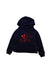 A Navy Hooded Sweatshirts from Nautica in size 4T for girl. (Front View)