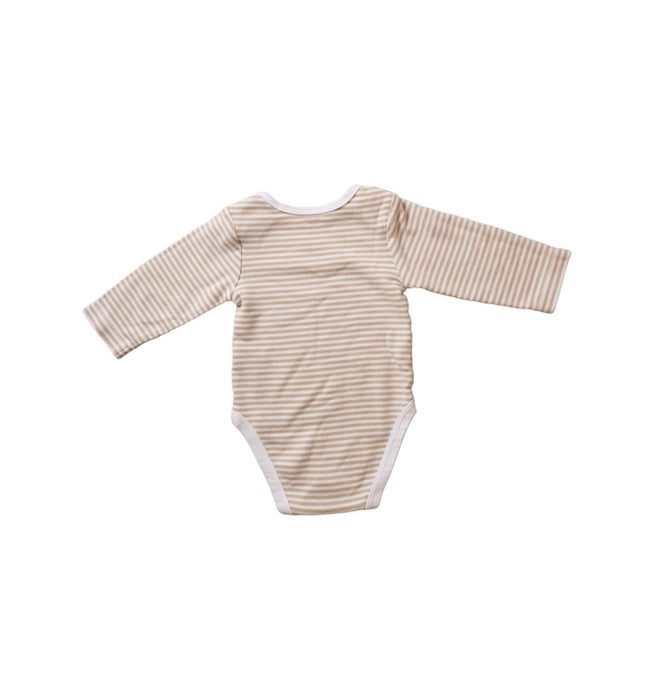A Beige Long Sleeve Bodysuits from Calvin Klein in size 3-6M for neutral. (Back View)
