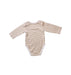 A Beige Long Sleeve Bodysuits from Calvin Klein in size 3-6M for neutral. (Back View)