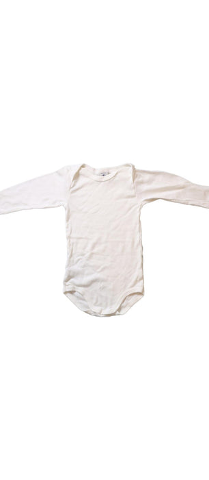 A White Long Sleeve Bodysuits from Petit Bateau in size 12-18M for neutral. (Front View)