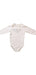 A White Long Sleeve Bodysuits from Stella McCartney in size 3-6M for neutral. (Front View)